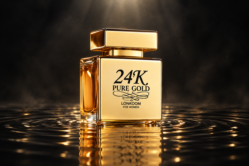 AI-enhanced single-bottle image for Gold